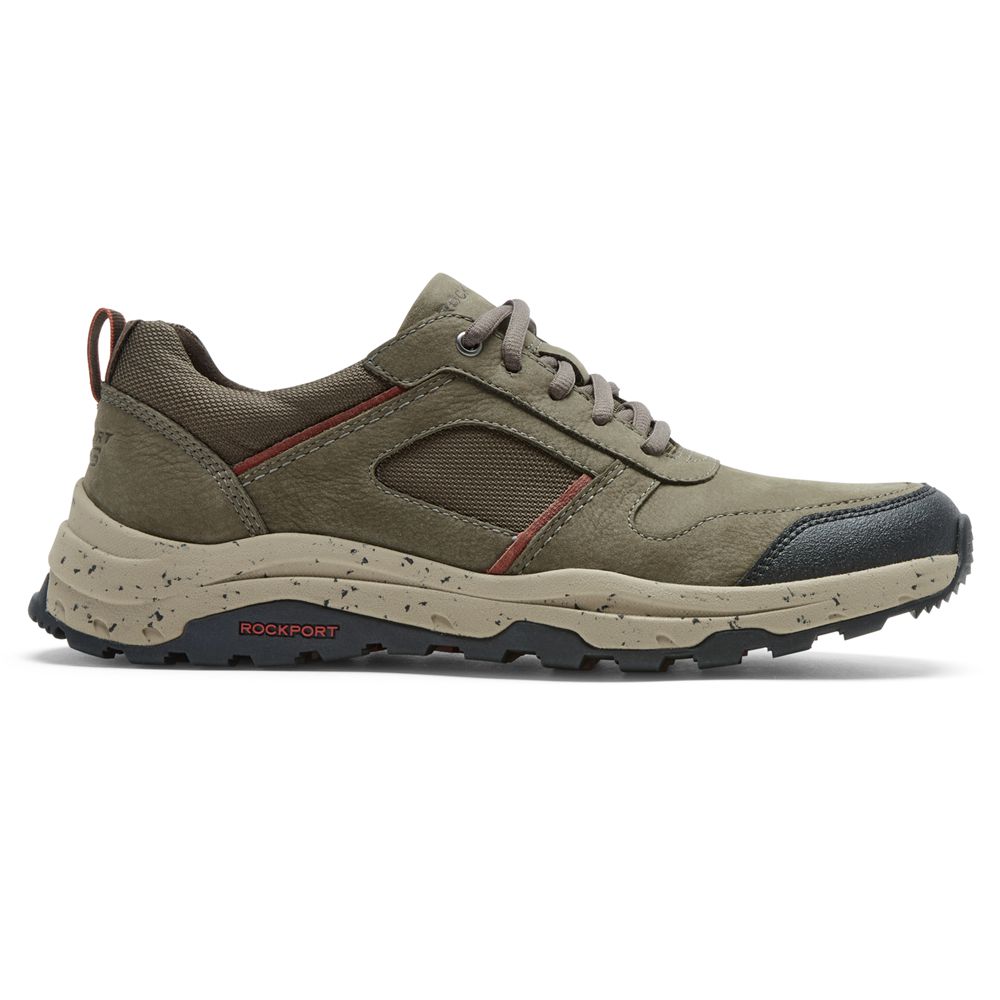 Rockport Xcs Pathway Waterproof Ubal Trekker - Mens Sneakers - Khaki - NZ (RES-512968)